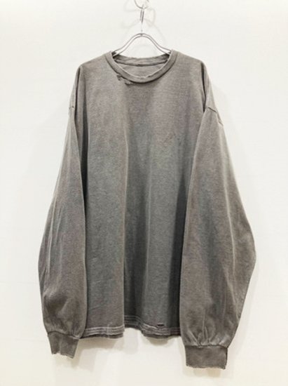 ANCELLM（アンセルム） 2023AW 23AW EMBROIDERY DYED LS T-SHIRT