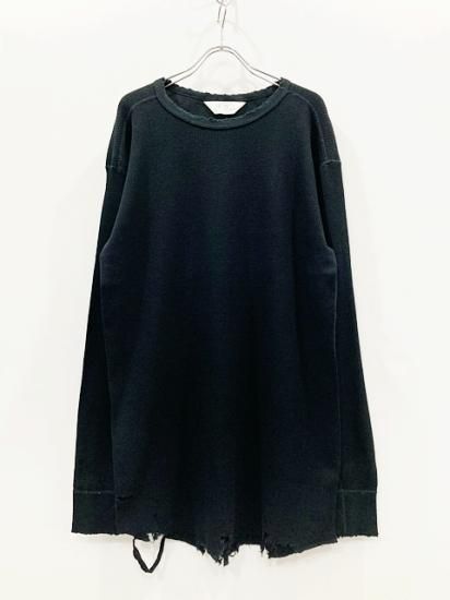 ANCELLM（アンセルム） 2023AW 23AW DAMAGE WAFFLE CREW LS T-SHIRT ...