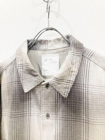 ANCELLM（アンセルム） 2023AW 23AW DAMAGED FLANNEL CHECK SHIRT