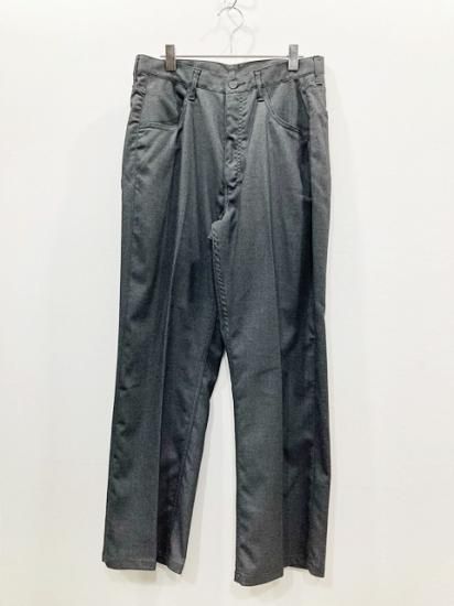 ANCELLM（アンセルム） 2023AW 23AW P/R STRAIGHT PANTS ストレートパンツ　Charcoal - Laid  back（レイドバック）| 千葉県 柏市 取り扱い 店舗 セレクトショップ 通販