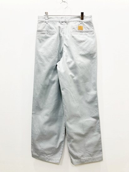 O-（オー） 2023SA 23SA NNZ DRILL CHINOS W ワイドチノトラウザーズ Mint Grey - Laid  back（レイドバック）| 千葉県 柏市 取り扱い 店舗 セレクトショップ 通販