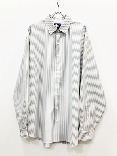 KANEMASA PHIL.（カネマサフィル） 2023AW 23AW PENCIL STRIPE DRESS JERSEY SHIRT ペンシル ストライプドレスジャージシャツ Grey Sp - Laid back（レイドバック）| 千葉県 柏市 取り扱い 店舗 セレクトショップ 通販