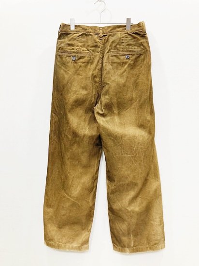 ANCELLM（アンセルム） 2023AW 23AW AGING CORDUROY PANTS エイジング