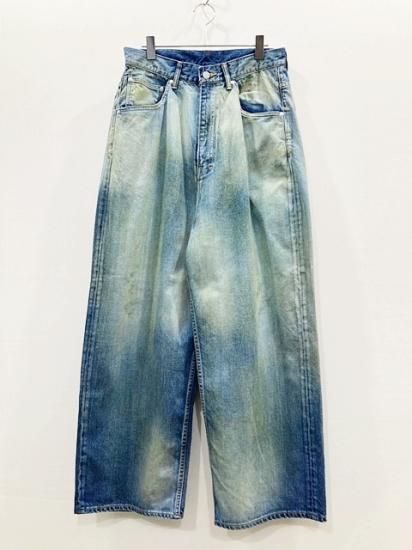 型番ANC-PT38アンセルム Mix color wide denim pants