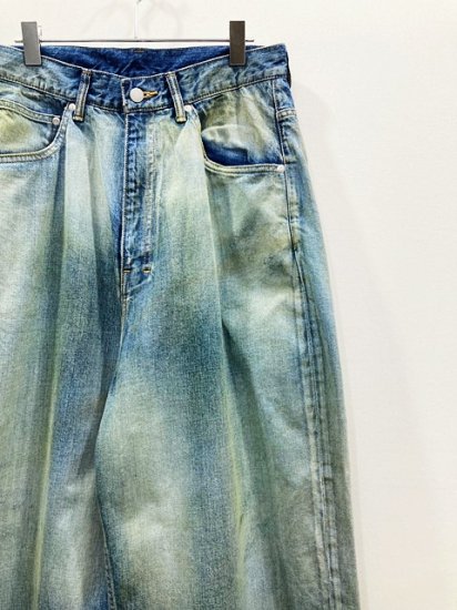 ANCELLM（アンセルム） 2023AW 23AW MIX COLOR WIDE DENIM PANTS