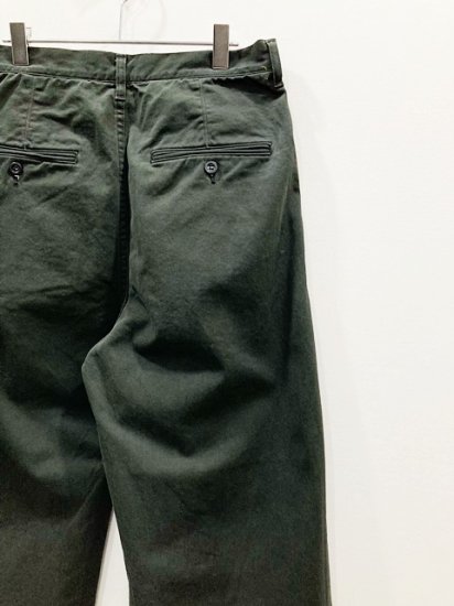 ランキング上位のプレゼント 23aw ancellm chino paint trousers black