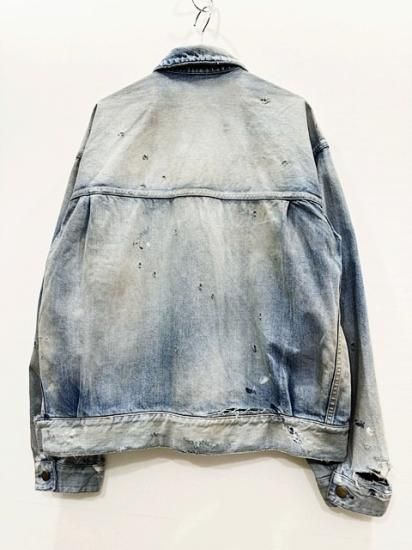 ANCELLM(アンセルム) 2023AW 23AW CRASH DENIM JACKET TYPE-2 ANCELLM(アンセルム) 2023AW 23AW CRASH DENIM JACKET TYPE-2