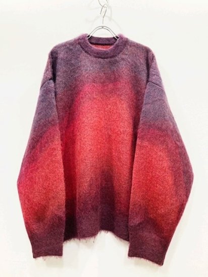 stein（シュタイン）2023AW 23AW OVERSIZED GRADATION MOHAIR LS オーバーサイズグラデーションモヘアニット  Red - Laid back（レイドバック）| 千葉県 柏市 取り扱い 店舗 セレクトショップ 通販