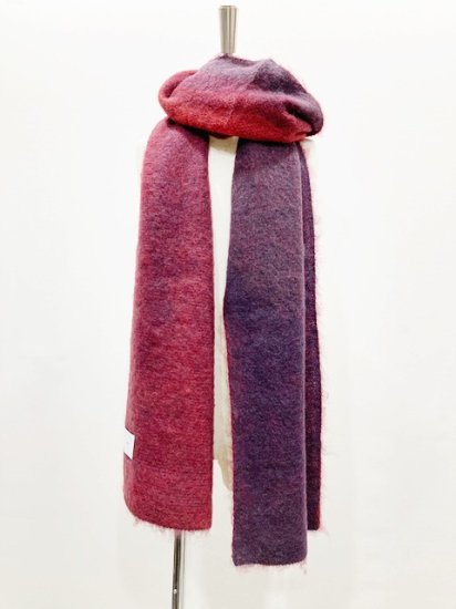 stein（シュタイン）2023AW 23AW GRADATION MOHAIR MUFFLER グラデーションモヘアマフラー Red - Laid  back（レイドバック）| 千葉県 柏市 取り扱い 店舗 セレクトショップ 通販