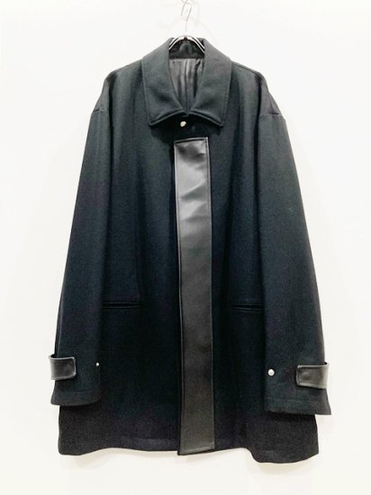 stein（シュタイン）2023AW 23AW LEATHER FLY FRONT LONG JACKET ...