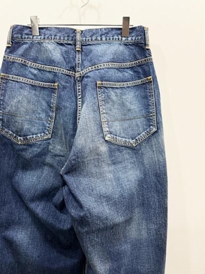 ANCELLM AGING WIDE DENIM PANTS(INDIGO)-