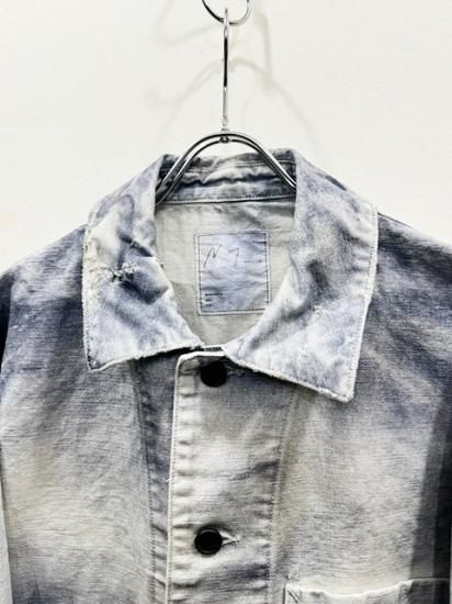 ANCELLM（アンセルム） 2024SS 24SS UNEVEN PAINT COVERALL Navy