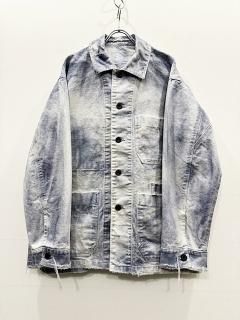 ANCELLM 任意 UNEVEN PAINT COVERALL BEIGE