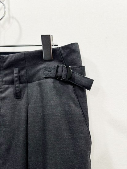 ANCELLM（アンセルム） 2024SS 24SS WOOL WIDE SLACKS Charcoal - Laid