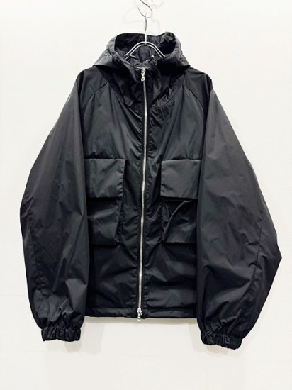 stein（シュタイン）2024SS 24SS NYLON TAFTA HOODED SHORT JACKET Black - Laid  back（レイドバック）| 千葉県 柏市 取り扱い 店舗 セレクトショップ 通販