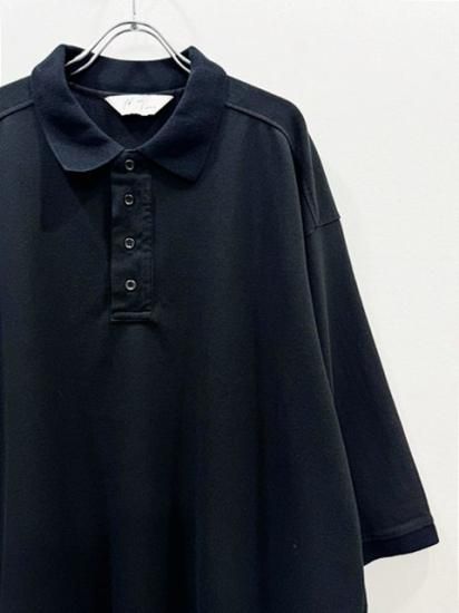 【ANCELLM】AGING POLO SHIRT ANCELLM（アンセルム） 2024SS 24SS AGING POLO SHIRT Black