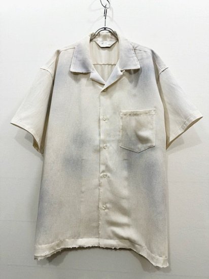 ANCELLM（アンセルム） 2024SS 24SS MELANGE OPEN COLLAR SS SHIRT White - Laid  back（レイドバック）| 千葉県 柏市 取り扱い 店舗 セレクトショップ 通販