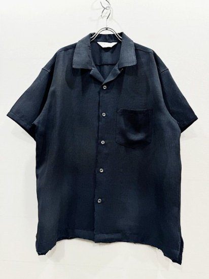 ANCELLM（アンセルム） 2024SS 24SS MELANGE OPEN COLLAR SS SHIRT Navy - Laid  back（レイドバック）| 千葉県 柏市 取り扱い 店舗 セレクトショップ 通販