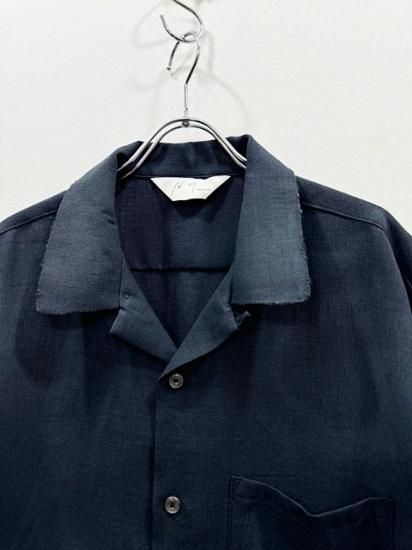 トップス ANCELLM \"MELANGE OPEN COLLAR SS SHIRT MELANGE OPEN COLLAR SS SHIRT（HOT ! ANCELLM MELANGE OPEN