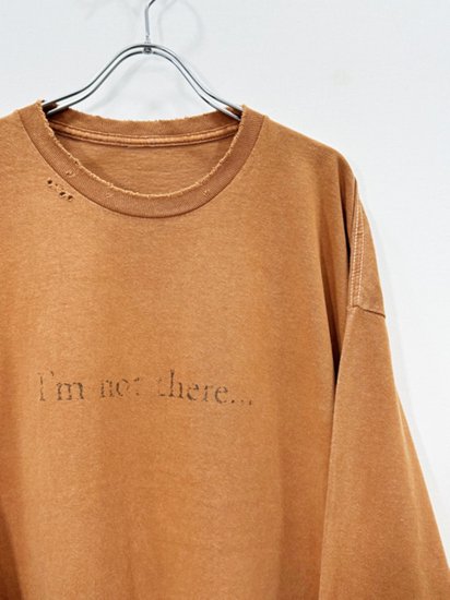 ANCELLM（アンセルム） 2024AW 24AW I'm not there DYED LS T-SHIRT Terracotta - Laid  back（レイドバック）| 千葉県 柏市 取り扱い 店舗 セレクトショップ 通販