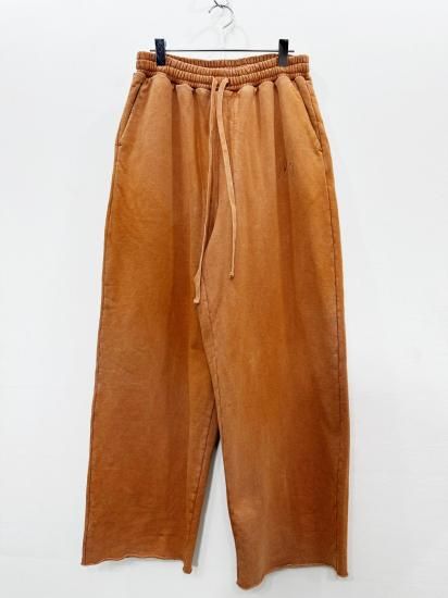 ANCELLM（アンセルム） 2024AW 24AW DYED SWEAT PANTS Terracotta 