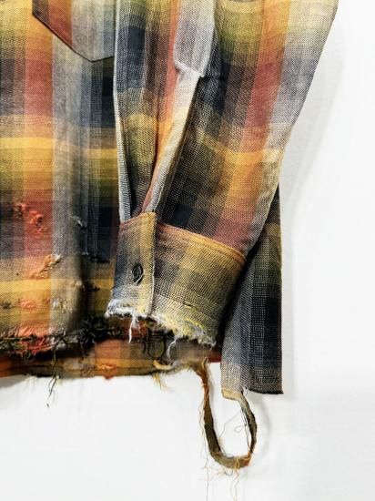 ANCELLM(アンセルム) 2024AW 24AW R/C CHECK CRASH LS SHIRT ANCELLM(アンセルム) 2024AW 24AW R/C CHECK CRASH LS SHIRT