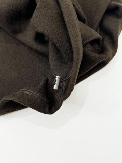 ANCELLM（アンセルム） 2024AW 24AW WOOL PULL OVER SHIRT Brown