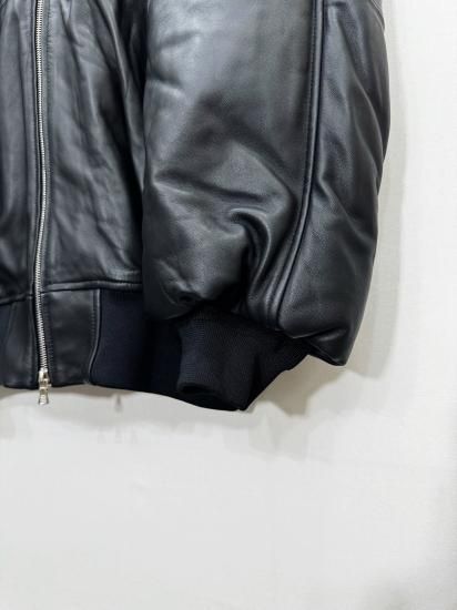 ssstein（シュタイン）2024AW 24AW LEATHER FLIGHT JACKET Black