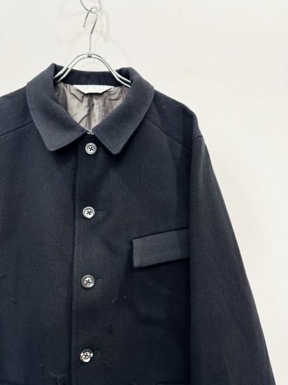 ANCELLM - TWEED COLLARLESS COAT | BROWN | コート | NapsNote