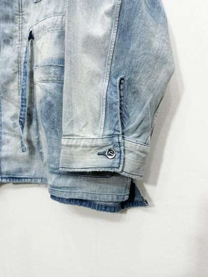 ANCELLM(アンセルム) 2024AW 24AW AGING DENIM SHIRT JACKET ANCELLM(アンセルム) 2024AW 24AW AGING DENIM SHIRT JACKET