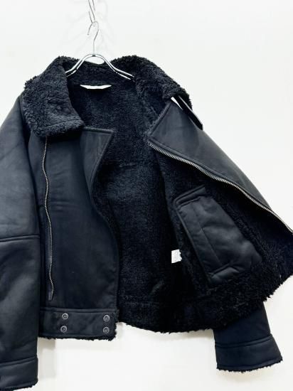 ANCELLM（アンセルム） 2024AW 24AW VEGAN LEATHER BOA ZIP