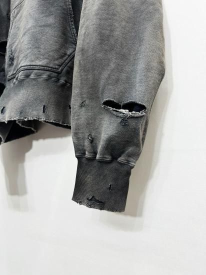 アンセルム　24AW ANCELLM AGING CRASH HOODIE 1 2024AW】 ANCELLM (アンセルム) 