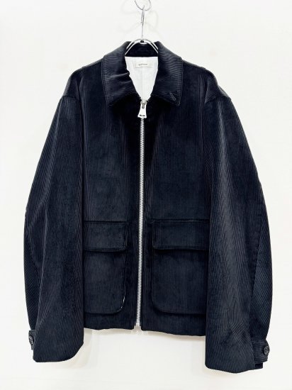 INTERIM（インテリム） 2024AW 24AW WIDE COTTON CORDUROY SPORTS JACKET Black - Laid  back（レイドバック）| 千葉県 柏市 取り扱い 店舗 セレクトショップ 通販