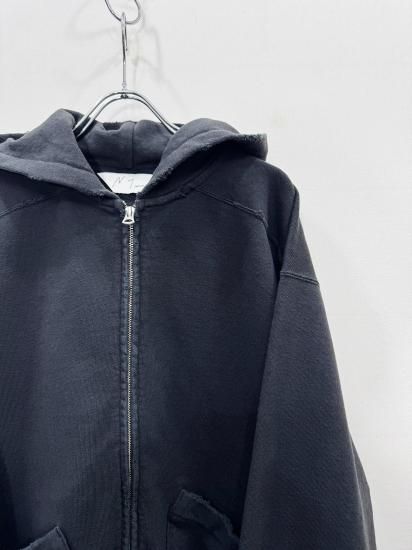 ANCELLM（アンセルム） 2025SS 25SS ZIP UP HOODIE Black - Laid