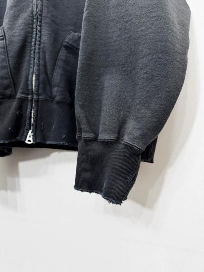 ANCELLM(アンセルム) 2025SS 25SS ZIP UP HOODIE Black - Laid ANCELLM(アンセルム) 2025SS 25SS ZIP UP HOODIE Black - Laid