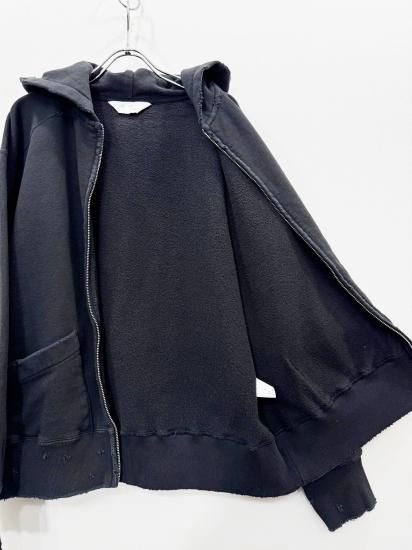 ANCELLM(アンセルム) 2025SS 25SS ZIP UP HOODIE Black - Laid ANCELLM(アンセルム) 2025SS 25SS ZIP UP HOODIE Black - Laid
