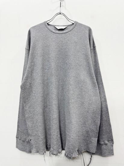 トップス ANCELLM 25ss WAFFLE CREW NECK LS T-SHIRT トップス ANCELLM 25ss WAFFLE CREW NECK LS T-SHIRT ANCELLM