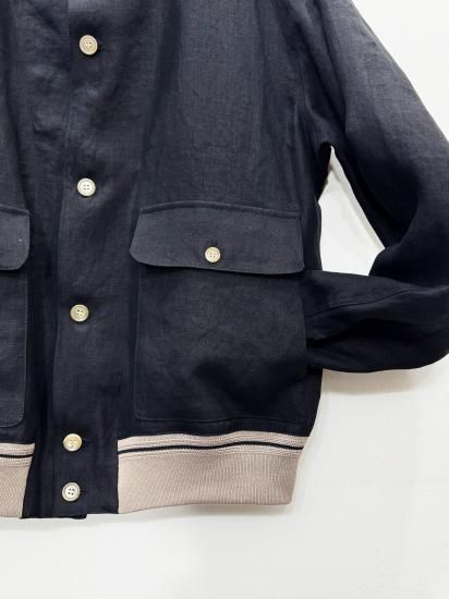 【インテリム】HEMP CANVAS RIBBED JACKET 4 インテリム INTERIM ハイパービッグ ヘンプ キャンバス リブド