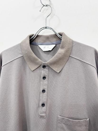 ANCELLM（アンセルム） 2025SS 25SS S/S POLO SHIRT Grey - Laid