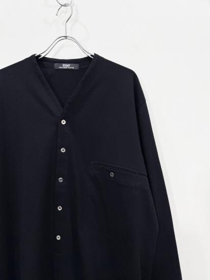 ESSAY（エッセイ） 2025SS 25SS HENRY JERSEY SHIRT Black - Laid back