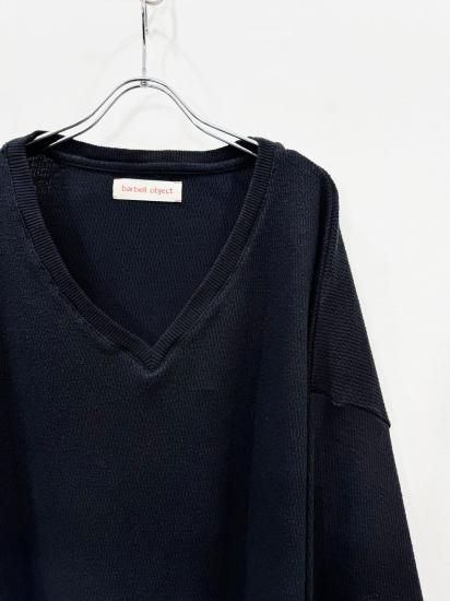 barbell object（バーベルオブジェクト） nep v top Black - Laid back