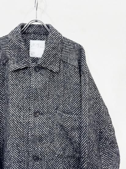 ANCELLM アンセルム　HERRINGBONE OVER VEST サイズ2 HERRINGBONE OVER VEST(BLACK) – ANCELLM