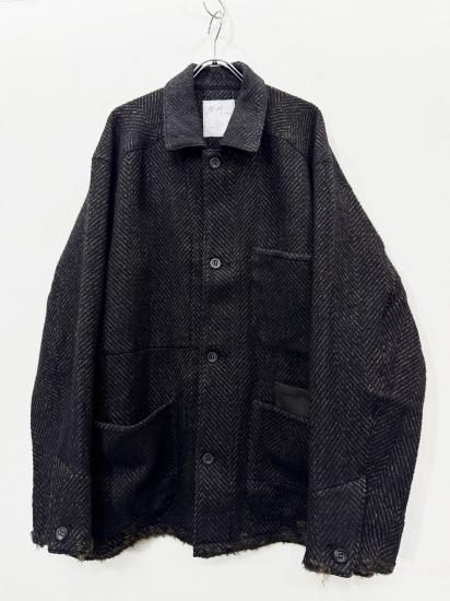 ANCELLM（アンセルム） 2025AW 25AW DAMAGE WOOL HERRINGBONE