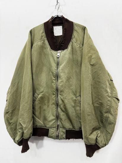 ANCELLM（アンセルム） 2025AW 25AW FADED BOMBER JACKET Khaki - Laid