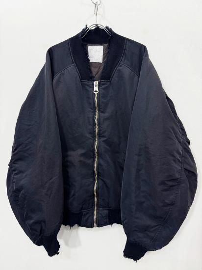 ANCELLM（アンセルム） 2025AW 25AW FADED BOMBER JACKET Black - Laid