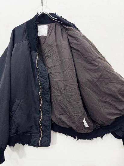 ANCELLM（アンセルム） 2025AW 25AW FADED BOMBER JACKET Black - Laid