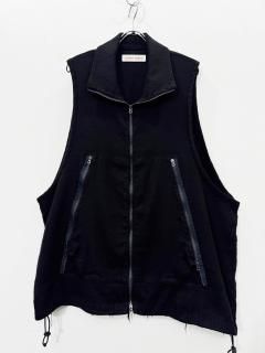 stein（シュタイン） FAKE LEATHER VEST　Black stein（シュタイン）2021SS 21SS FAKE LEATHER VEST フェイクレザー