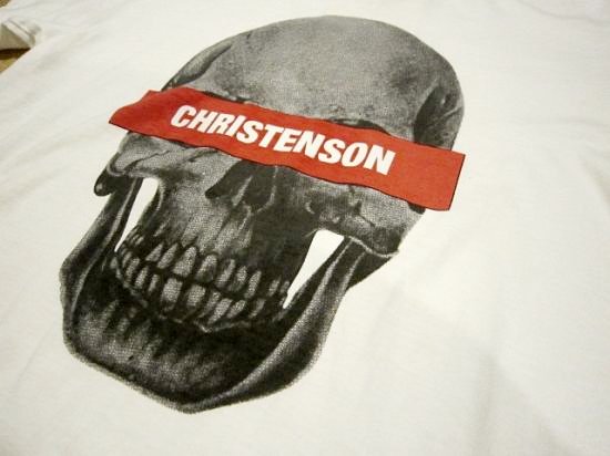 jackson matisse CHRISTENSON SURFBOARDS Skull Tee White - Laid back