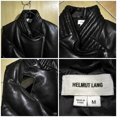 HELMUT LANG Lamb Leather Riders Down Vest Black - Laid back HELMUT LANG Lamb Leather Riders Down Vest Black - Laid back