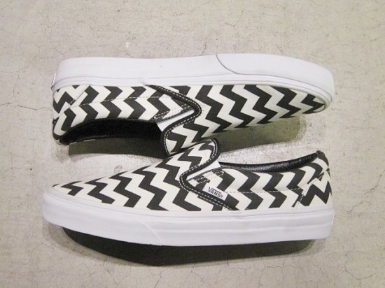 Vans chevron cheap slip on